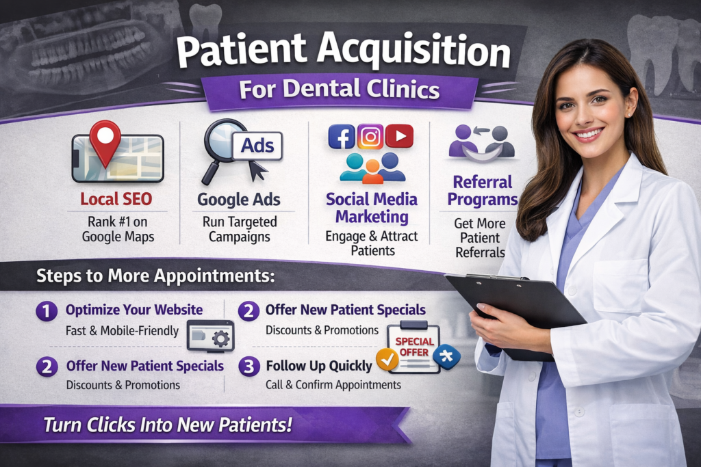 patient acquisition for dental clinics
